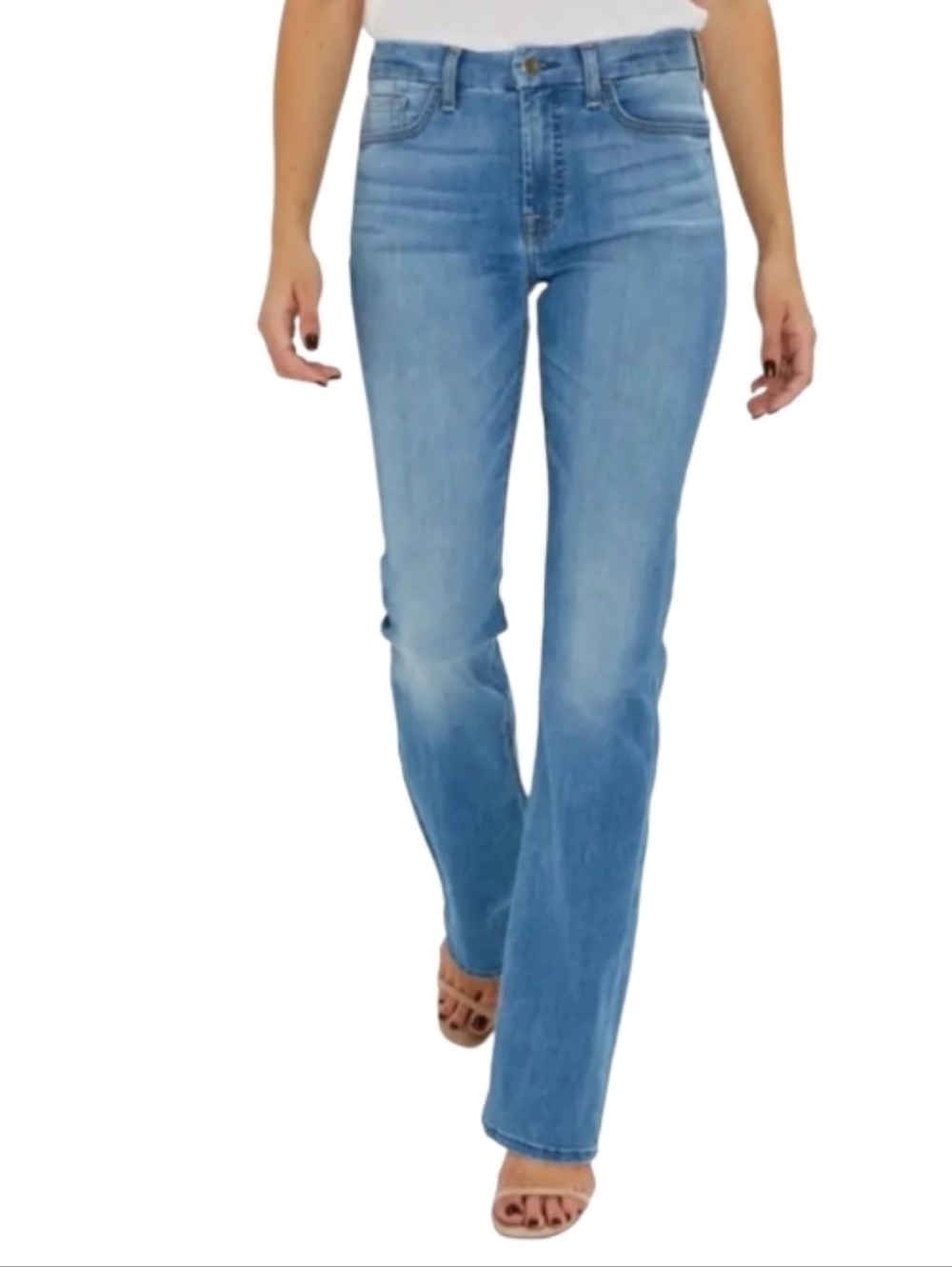 NWT 7 For All Mankind Jen 7 High-Rise Slim Bootcut Denim Jeans